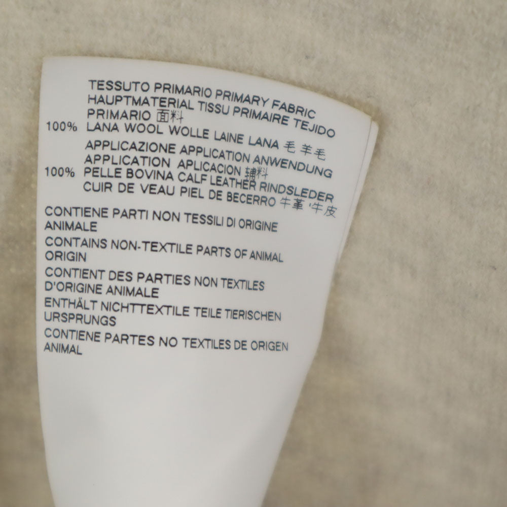 Maison Margiela メゾンマルジェラ イタリア製 長袖 Vネック ニット ワンピース S ライトグレー レディース