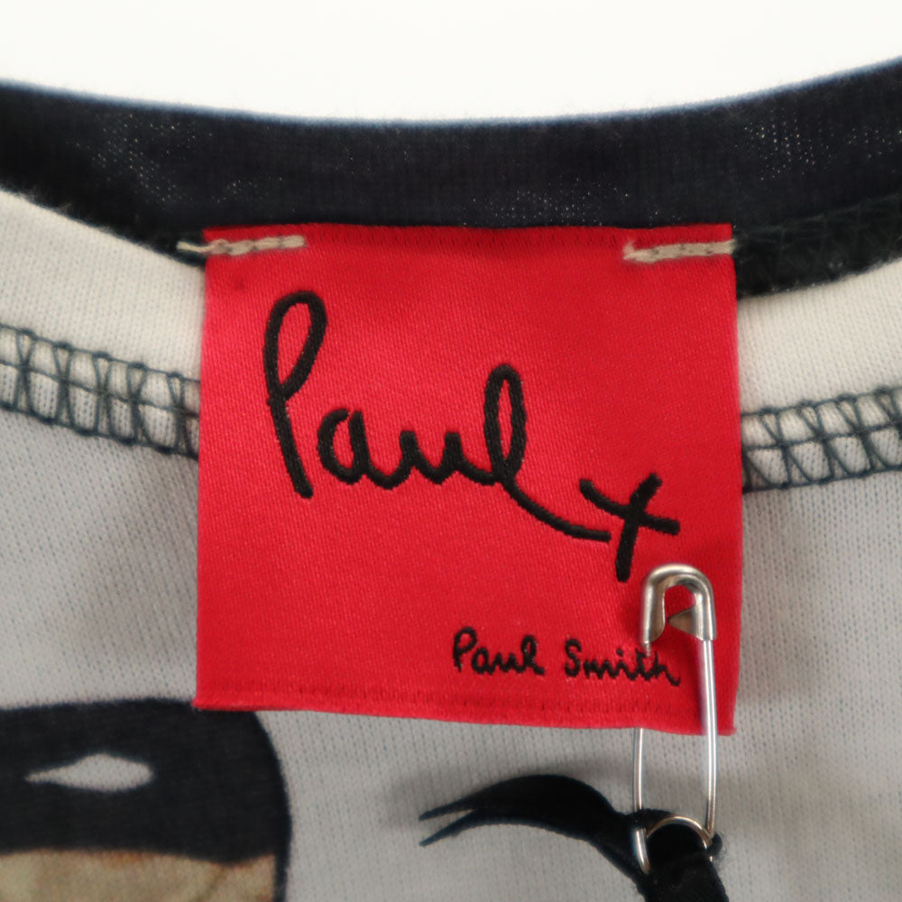未使用 Paul+ Paul Smith ポールプラス ポールスミス 日本製 長袖 カットソー M チャコールグレー ロンT レディース