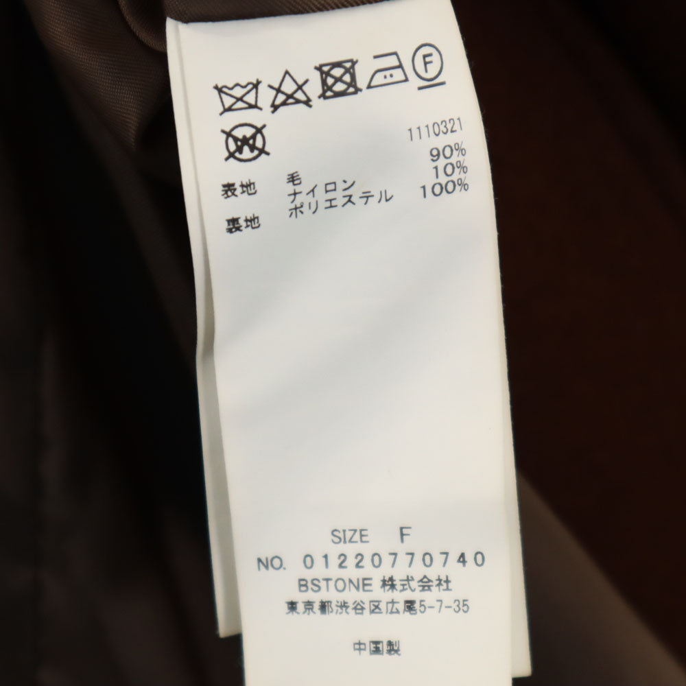 AMERI UNDRESSED アメリ ウールコート F ブラウン レディース