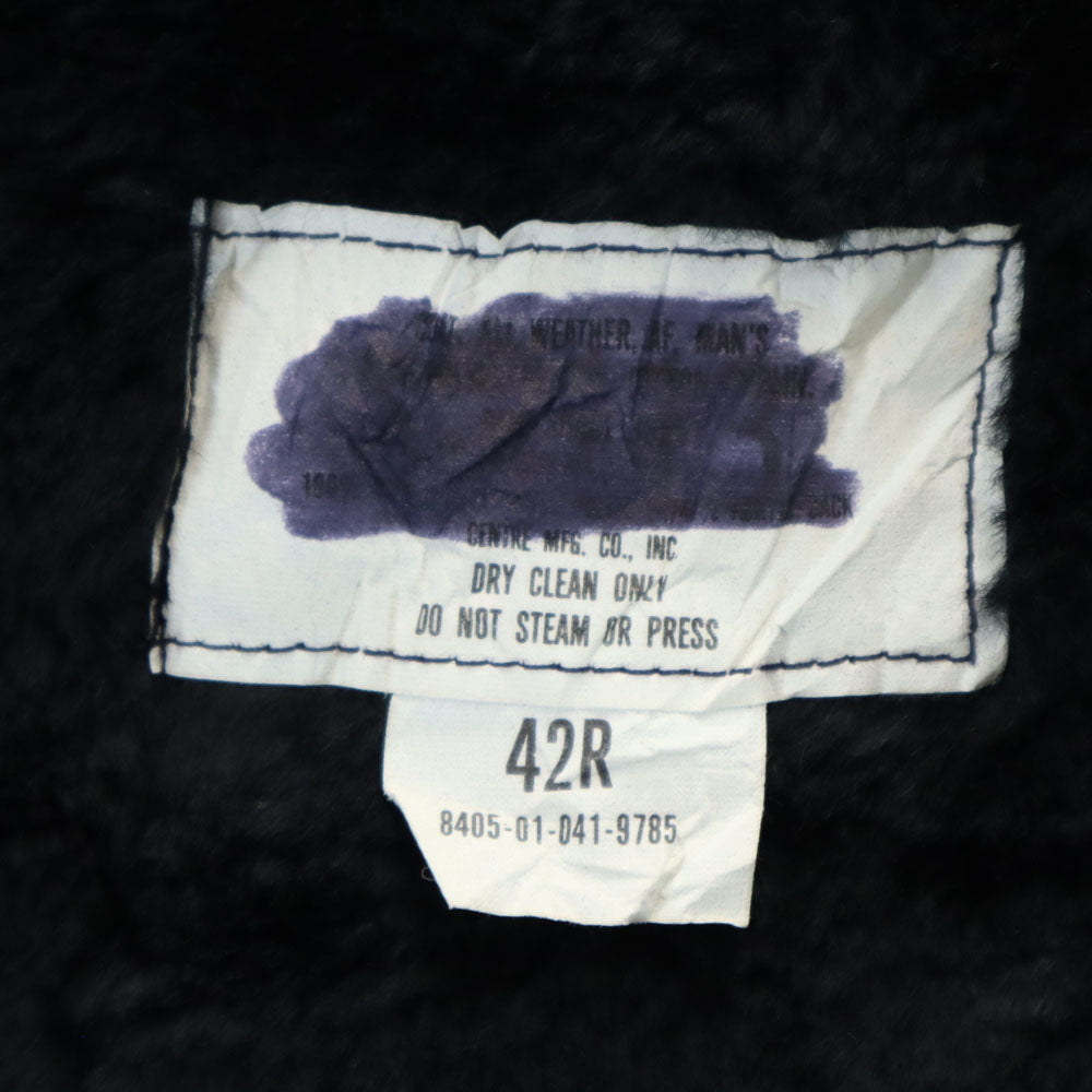 US NAVY アメリカ海軍 80s DLA 8405-01-041-9785 ヴィンテージ ステンカラーコート 42R ネイビー オールウェザーコート ライナー付き ミリタリー メンズ