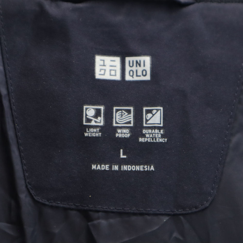UNIQLO ユニクロ シームレス ダウンコート L ネイビー レディース