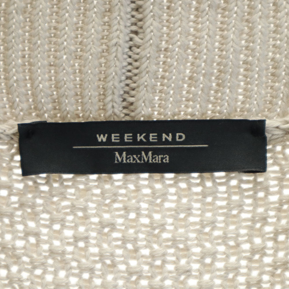 MAX MARA Weekend マックスマーラウィークエンド 5分袖 ショールカラー ニット ロング カーディガン M グレー メンズ