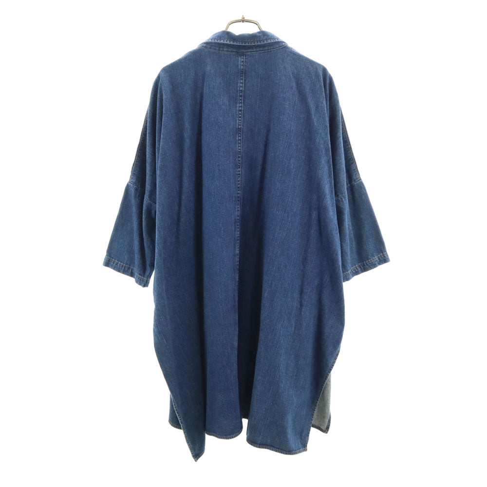 Munich ミューニック 未使用 日本製 長袖 デニム チュニック OS ブルー系 タグ付き レディース