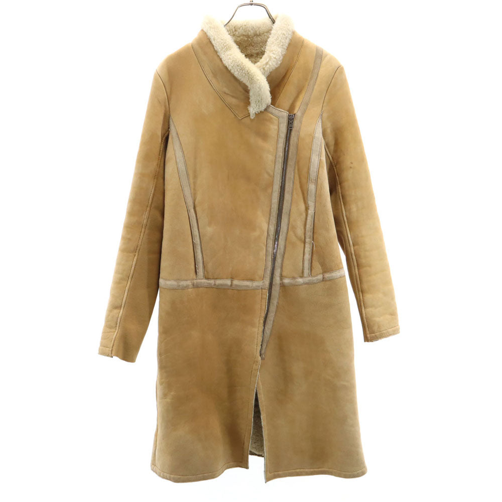 NEIL BARRETT ニールバレット ルーマニア製 レザーコート L ベージュ レディース