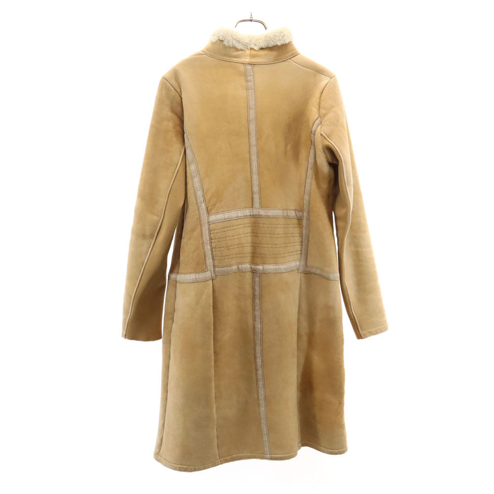 NEIL BARRETT ニールバレット ルーマニア製 レザーコート L ベージュ レディース