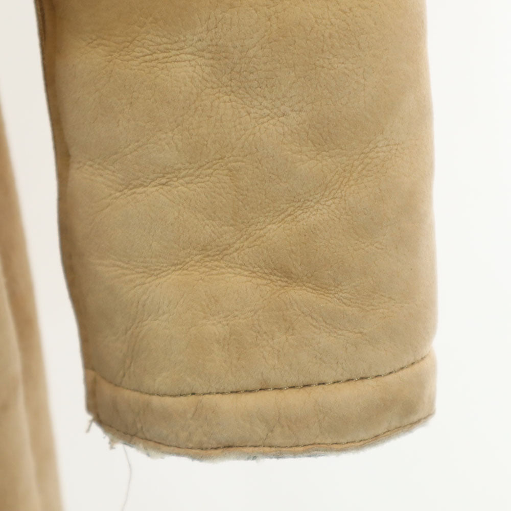 NEIL BARRETT ニールバレット ルーマニア製 レザーコート L ベージュ レディース