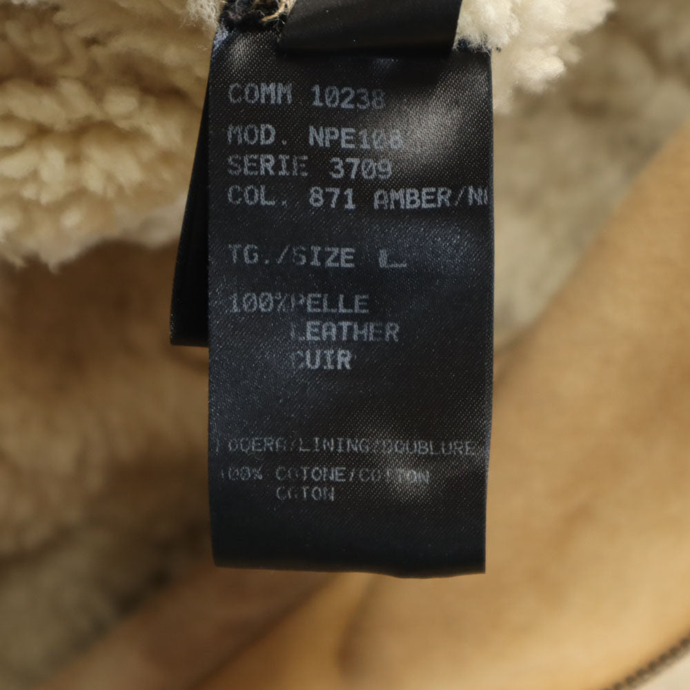 NEIL BARRETT ニールバレット ルーマニア製 レザーコート L ベージュ レディース