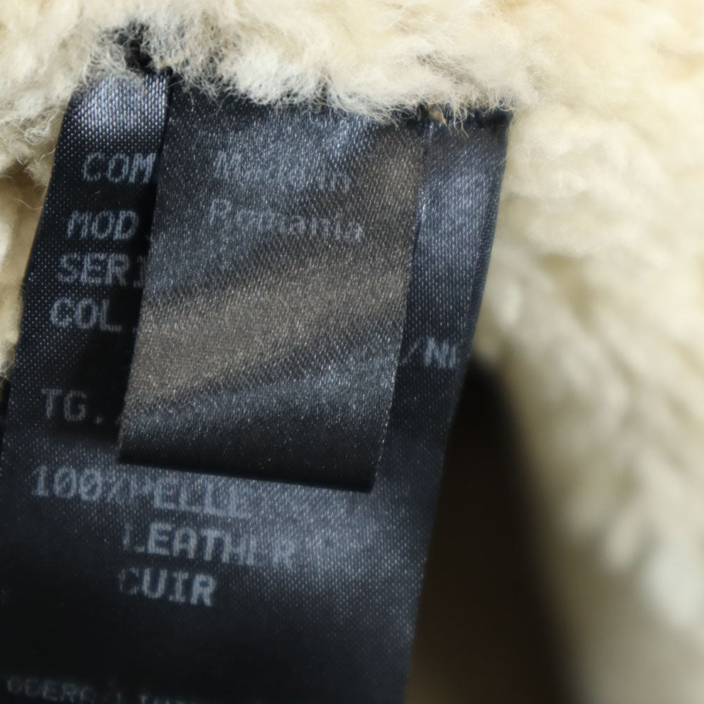 NEIL BARRETT ニールバレット ルーマニア製 レザーコート L ベージュ レディース