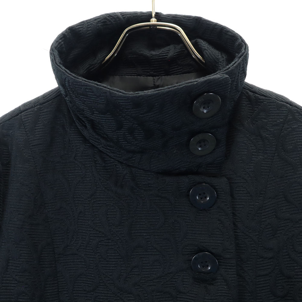 Desigual デジグアル ロングコート 38 ブラック 刺繍 レディース