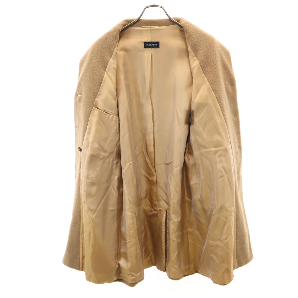 JIL SANDER ジルサンダー イタリア製 キャメルヘア チェスターコート 38 ベージュブラウン レディース