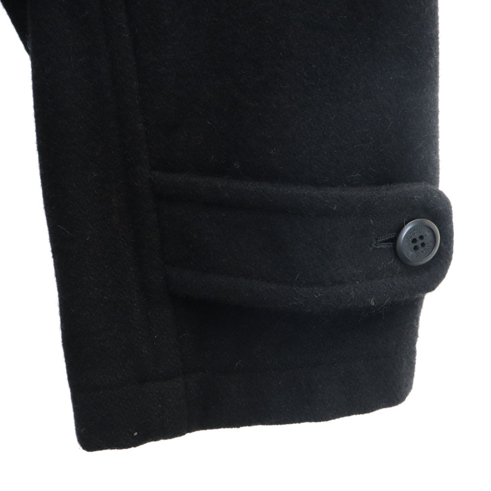 MOSCHINO モスキーノ 日本製 ウールブレンド ロングコート TL ブラック メンズ