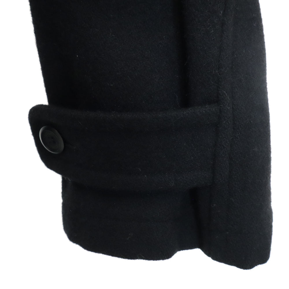 MOSCHINO モスキーノ 日本製 ウールブレンド ロングコート TL ブラック メンズ