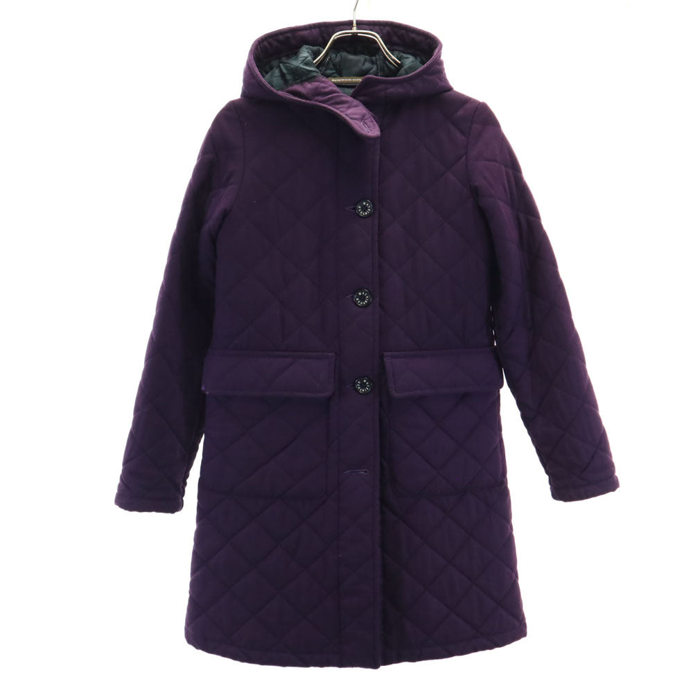 Mackintosh マッキントッシュ キルティングコート 34 パープル 中綿入り レディース
