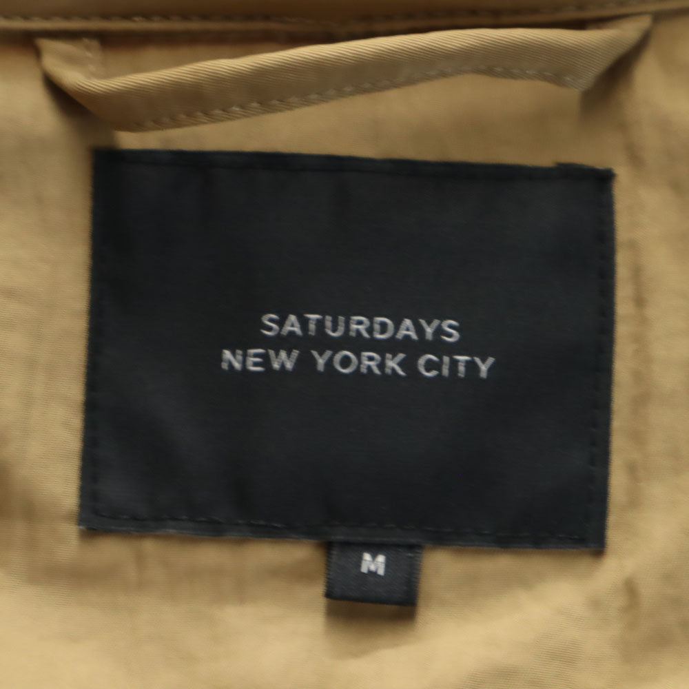 未使用 SATURDAYS NEW YORK CITY サタデーズニューヨークシティ コート M ベージュ 中綿ライナー付き メンズ