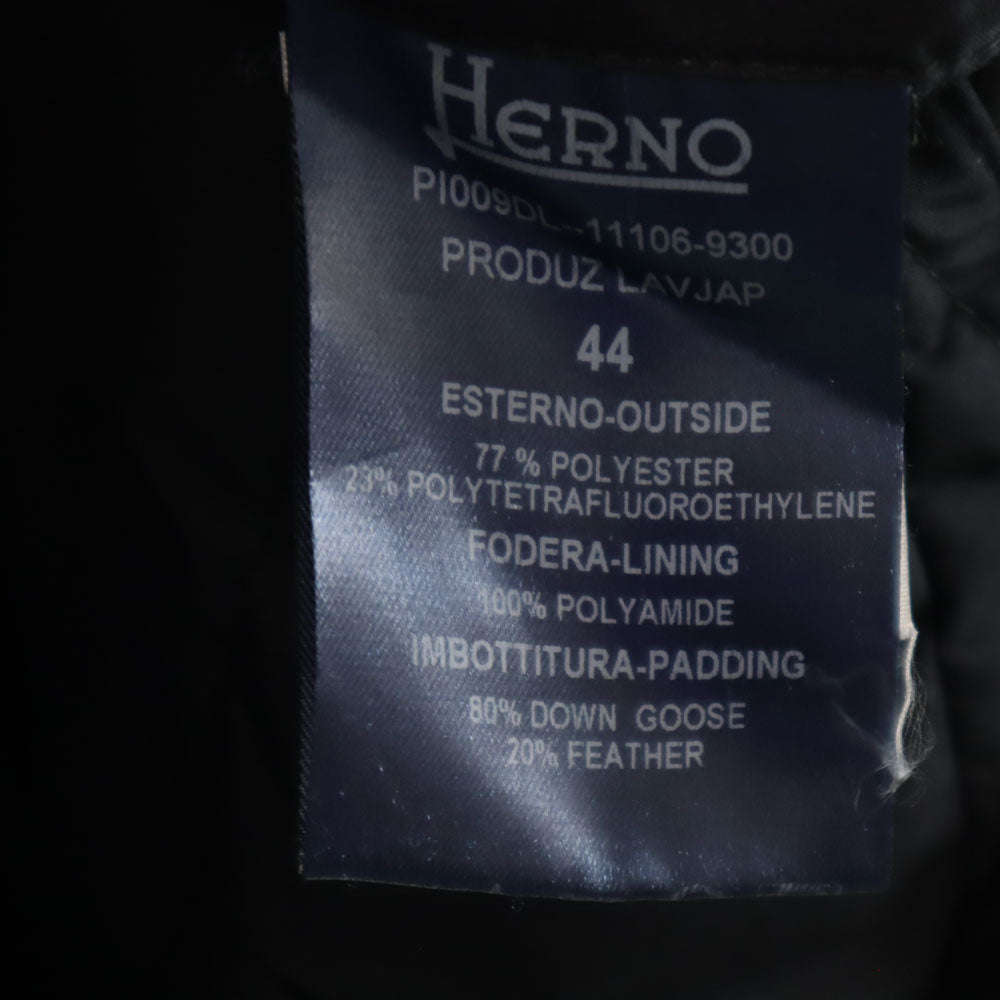 Herno ヘルノ ラミナーシリーズ ダウンコート 44 ブラック系 レディース