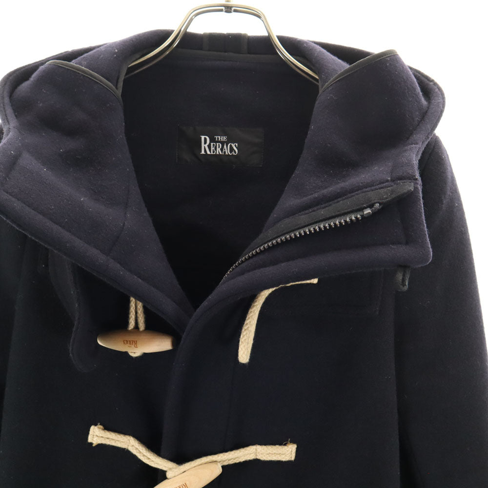 THE RERACS ザリラクス 日本製 メルトン ダッフルコート 36 濃紺 レディース