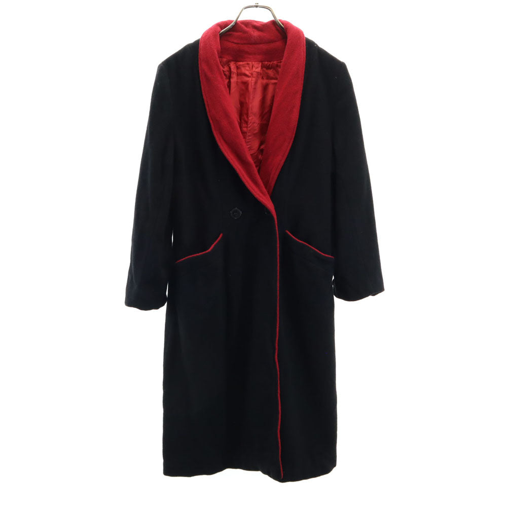 KARIZMA 80s USA製 ヴィンテージ ショールカラー ウールコート ブラック KARIZMA レディース