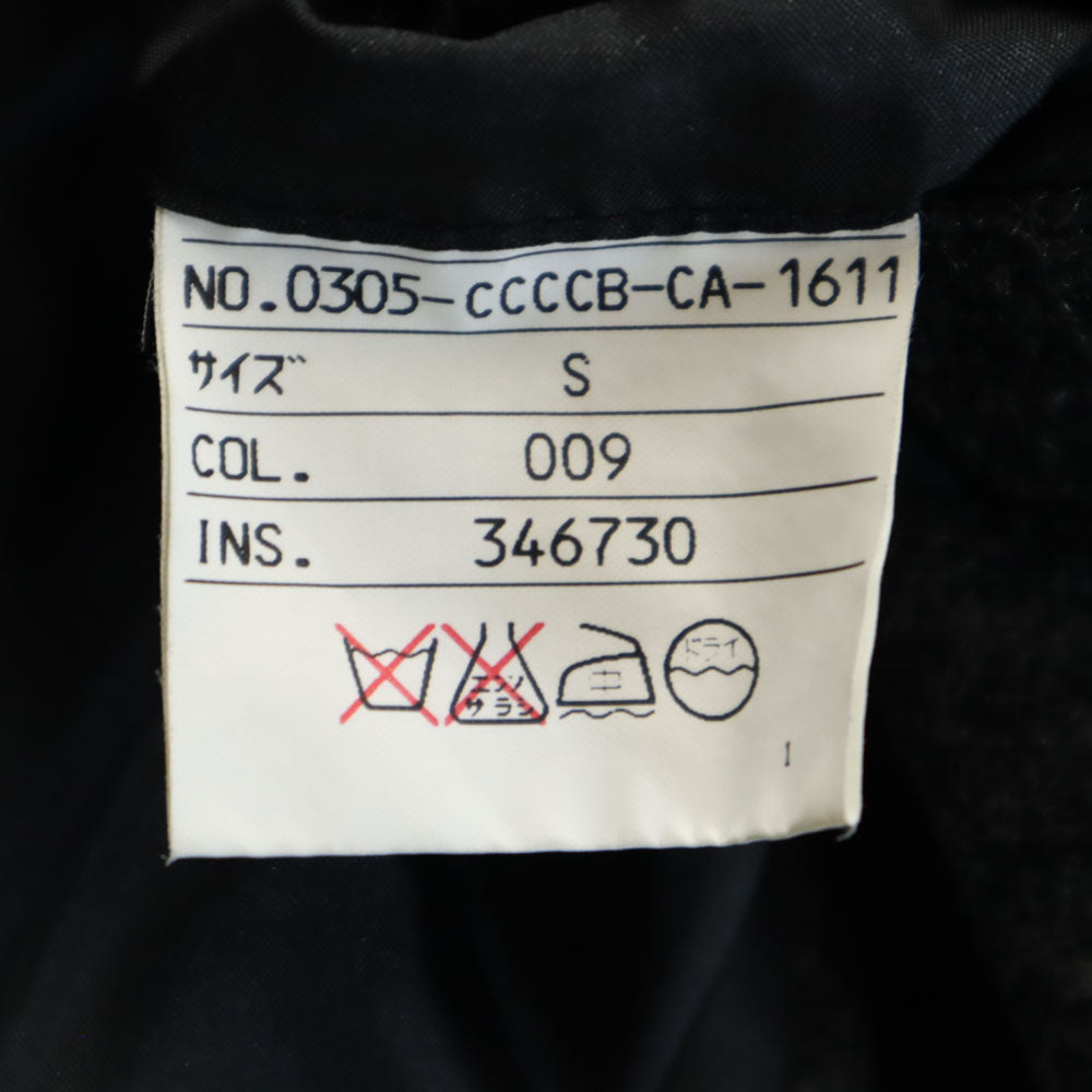 CK CALVIN KLEIN シーケーカルバンクライン 日本製 圧縮ウール フーデッド コート S チャコールグレー メンズ