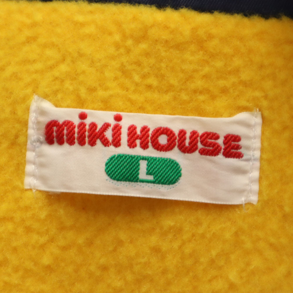 mikihouse ミキハウス フーデッド ジャケット L ネイビー 裏フリース メンズ