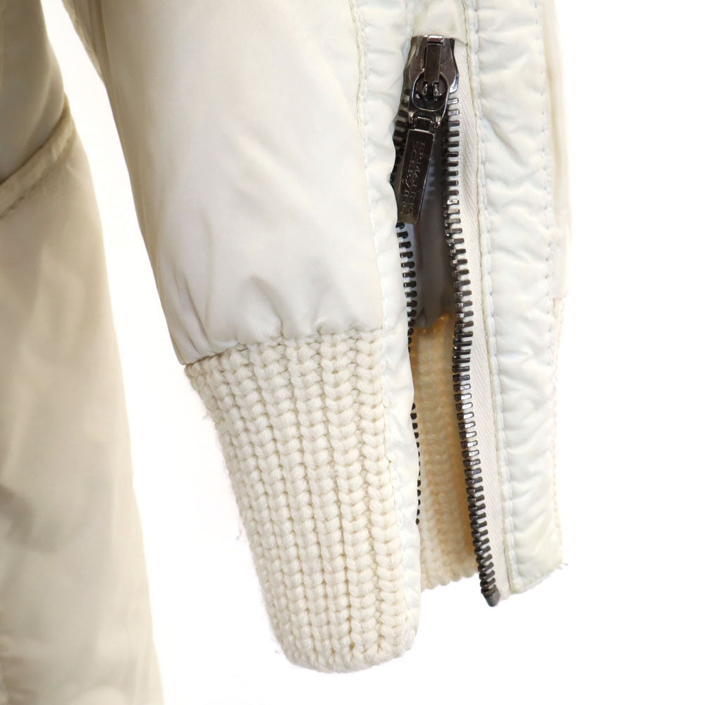 未使用 エルマンノシェルヴィーノ ダウンコート アイボリー レディース