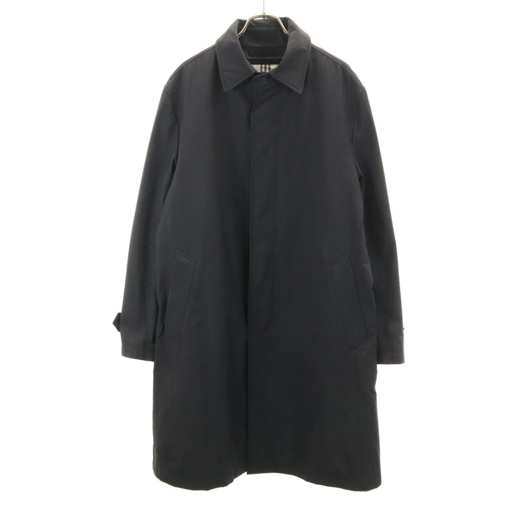 BURBERRY BLACK LABEL バーバリーブラックレーベル 三陽商会 長袖 ライナー付き ステンカラーコート L ブラック系 メンズ