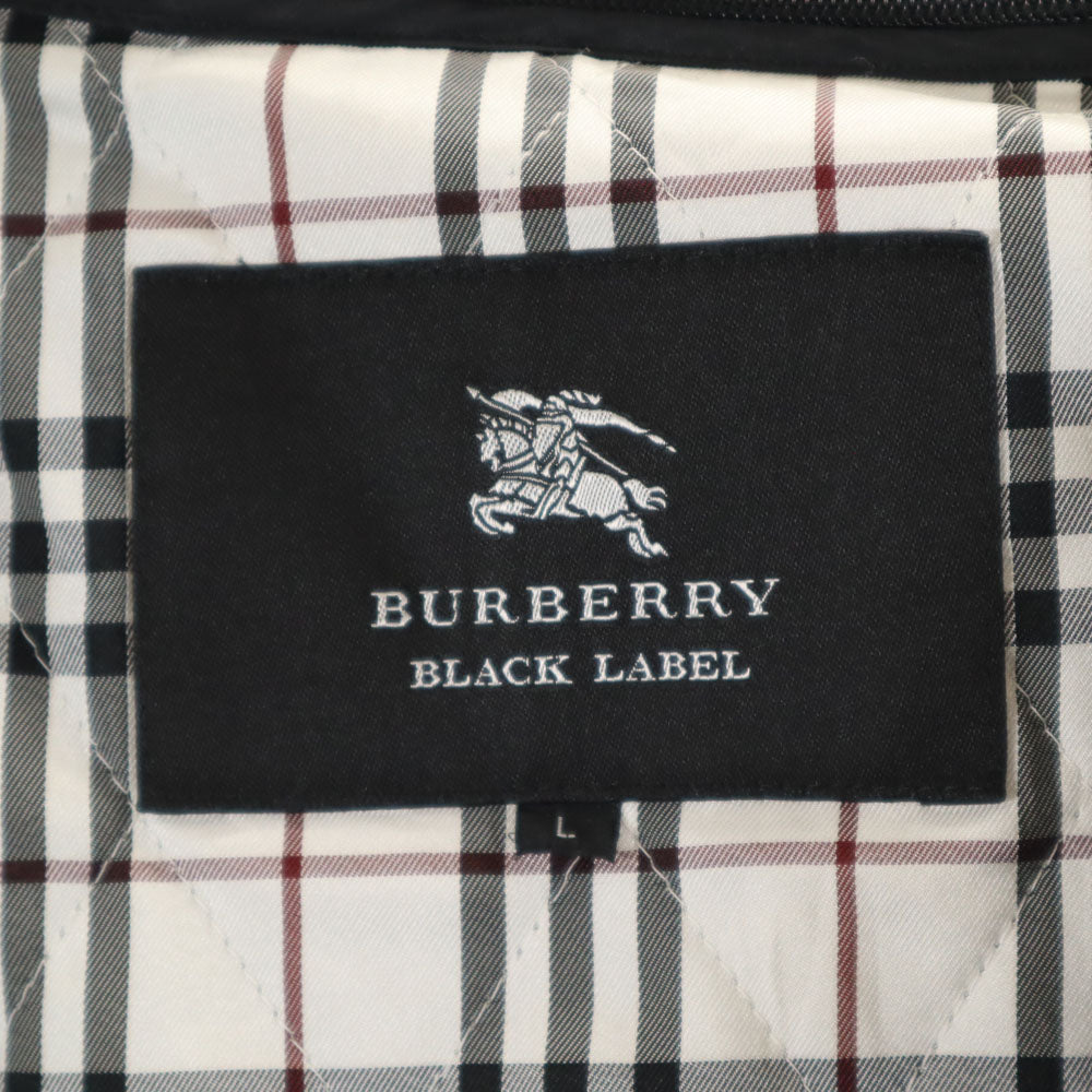 BURBERRY BLACK LABEL バーバリーブラックレーベル 三陽商会 長袖 ライナー付き ステンカラーコート L ブラック系 メンズ