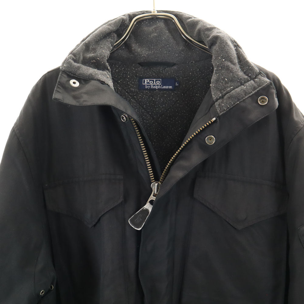 Polo by Ralph Lauren ポロバイラルフローレン ミリタリージャケット L ブラック系 中綿入り メンズ