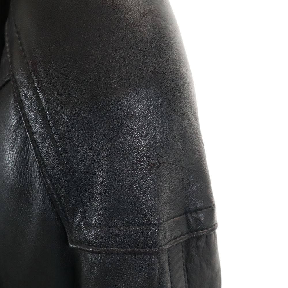 UNO LINO レザーコート M ブラック メンズ