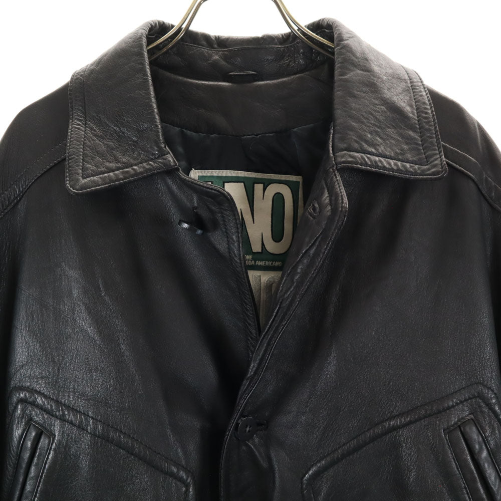 UNO LINO レザーコート M ブラック メンズ