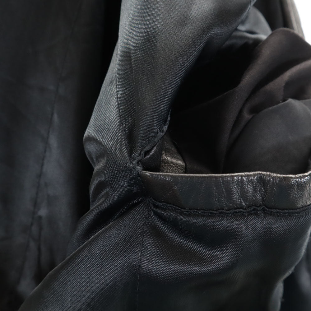 UNO LINO レザーコート M ブラック メンズ