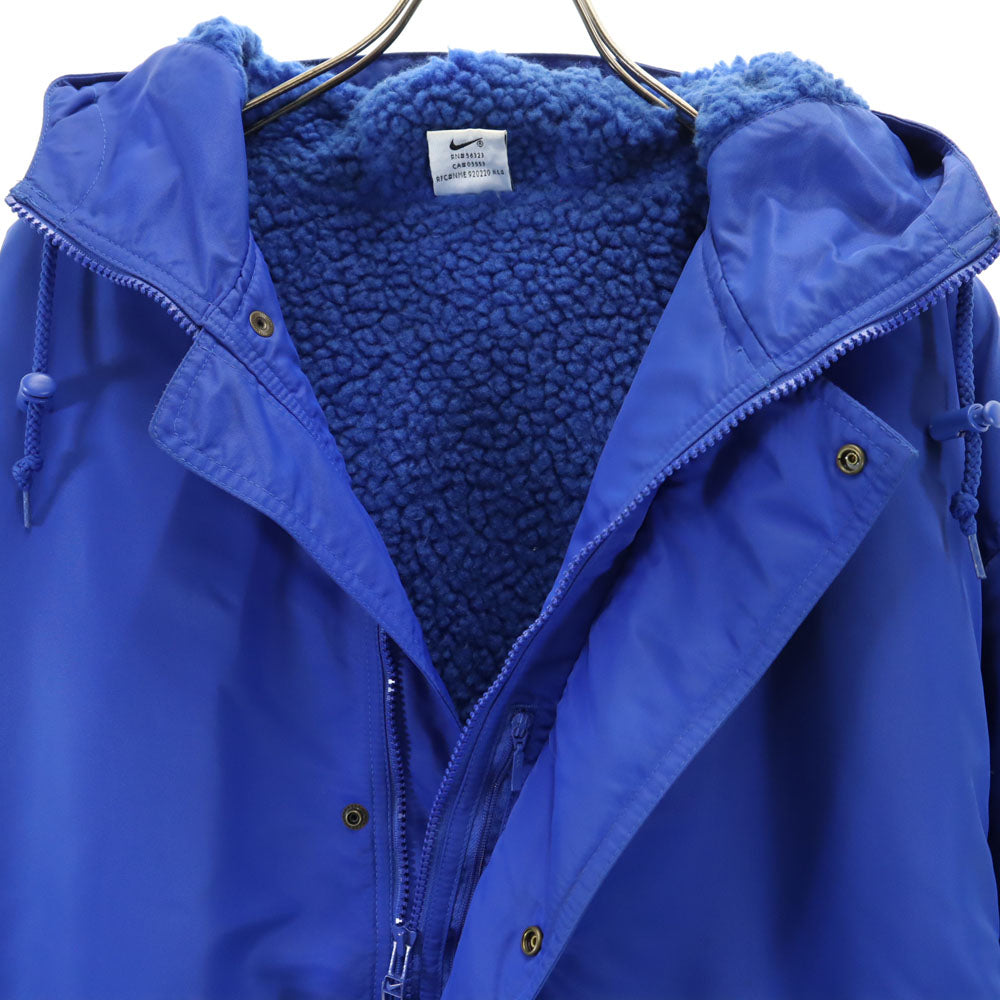 未使用 NIKE ナイキ 90s 00s 白タグ デッドストック 中綿コート L ブルー 裏ボア メンズ