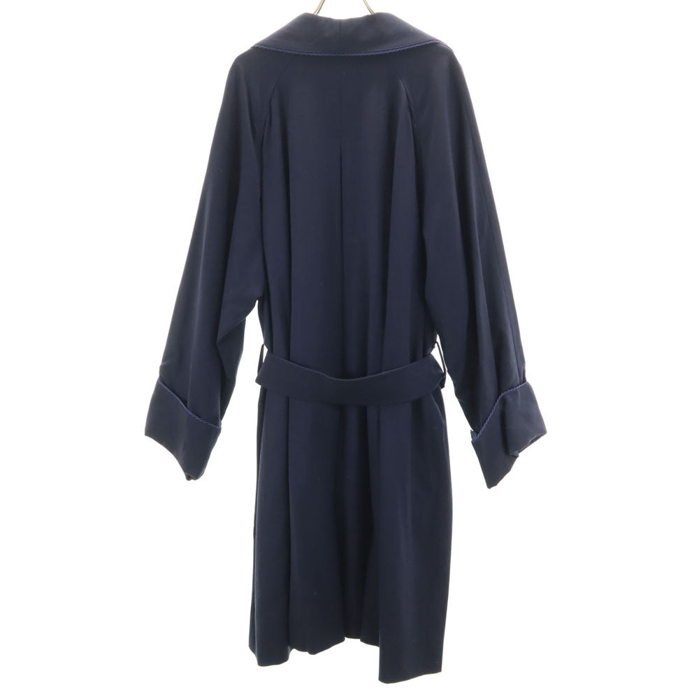 CELINE セリーヌ ウール 長袖 ガウンコート ネイビー系 レディース