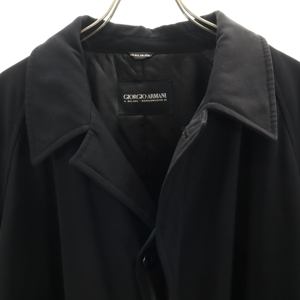 GIORGIO ARMANI ジョルジオアルマーニ イタリア製 長袖 コート ブラック系 メンズ