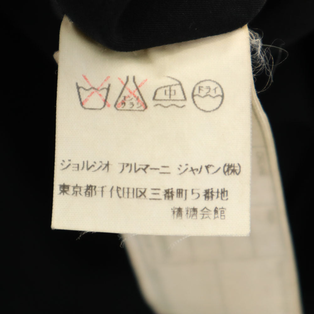GIORGIO ARMANI ジョルジオアルマーニ イタリア製 長袖 コート ブラック系 メンズ