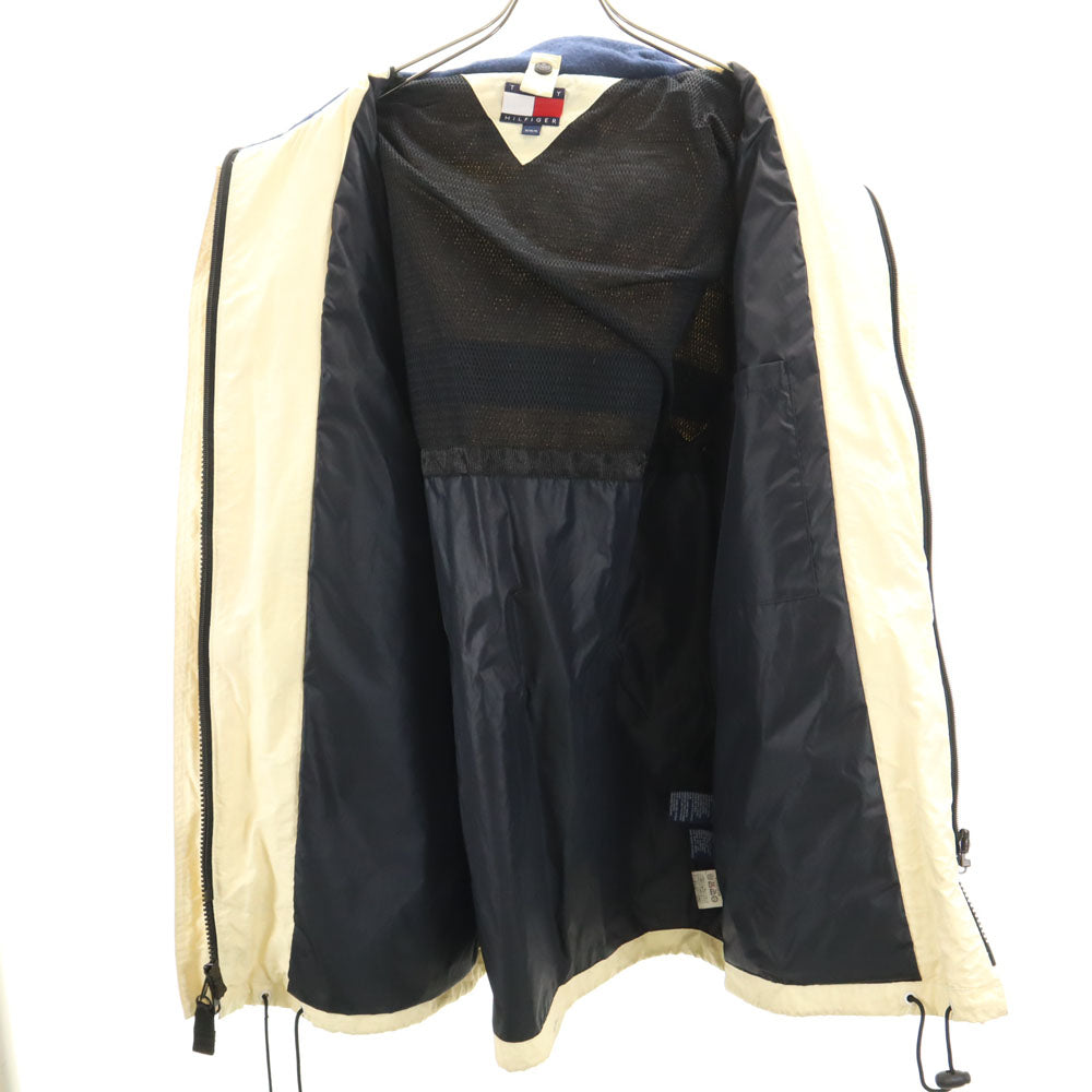 TOMMY HILFIGER トミーヒルフィガー 90s オールド ナイロンジャケット M アイボリー系 メンズ