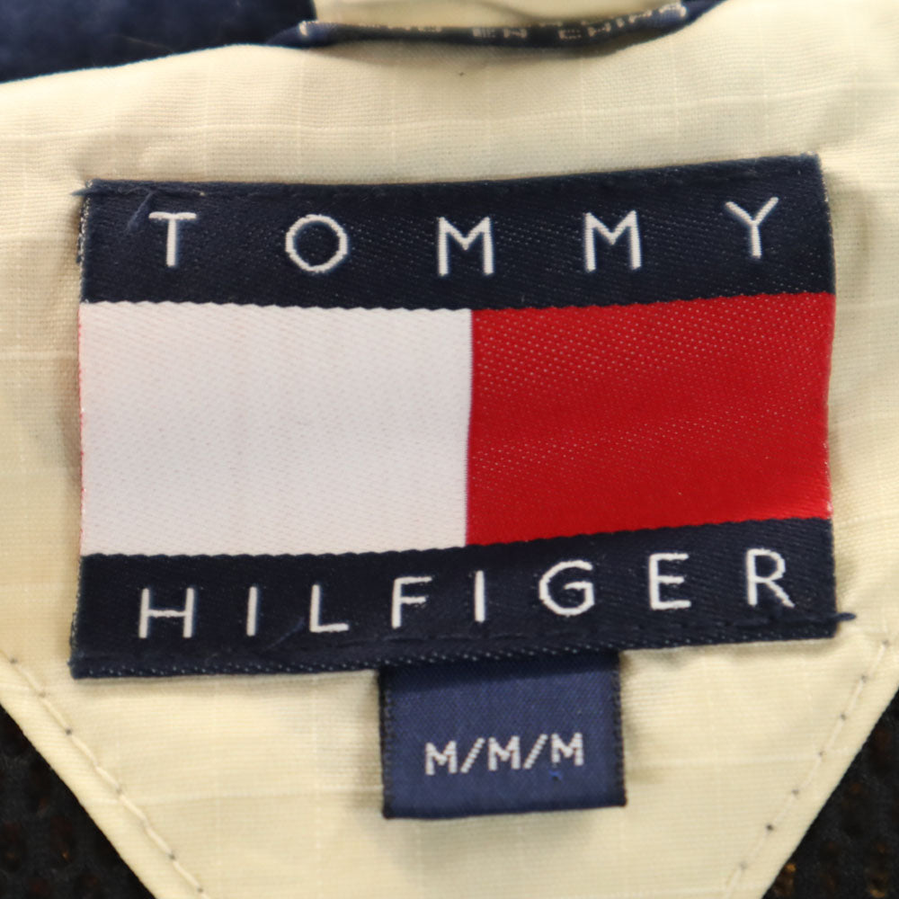 TOMMY HILFIGER トミーヒルフィガー 90s オールド ナイロンジャケット M アイボリー系 メンズ