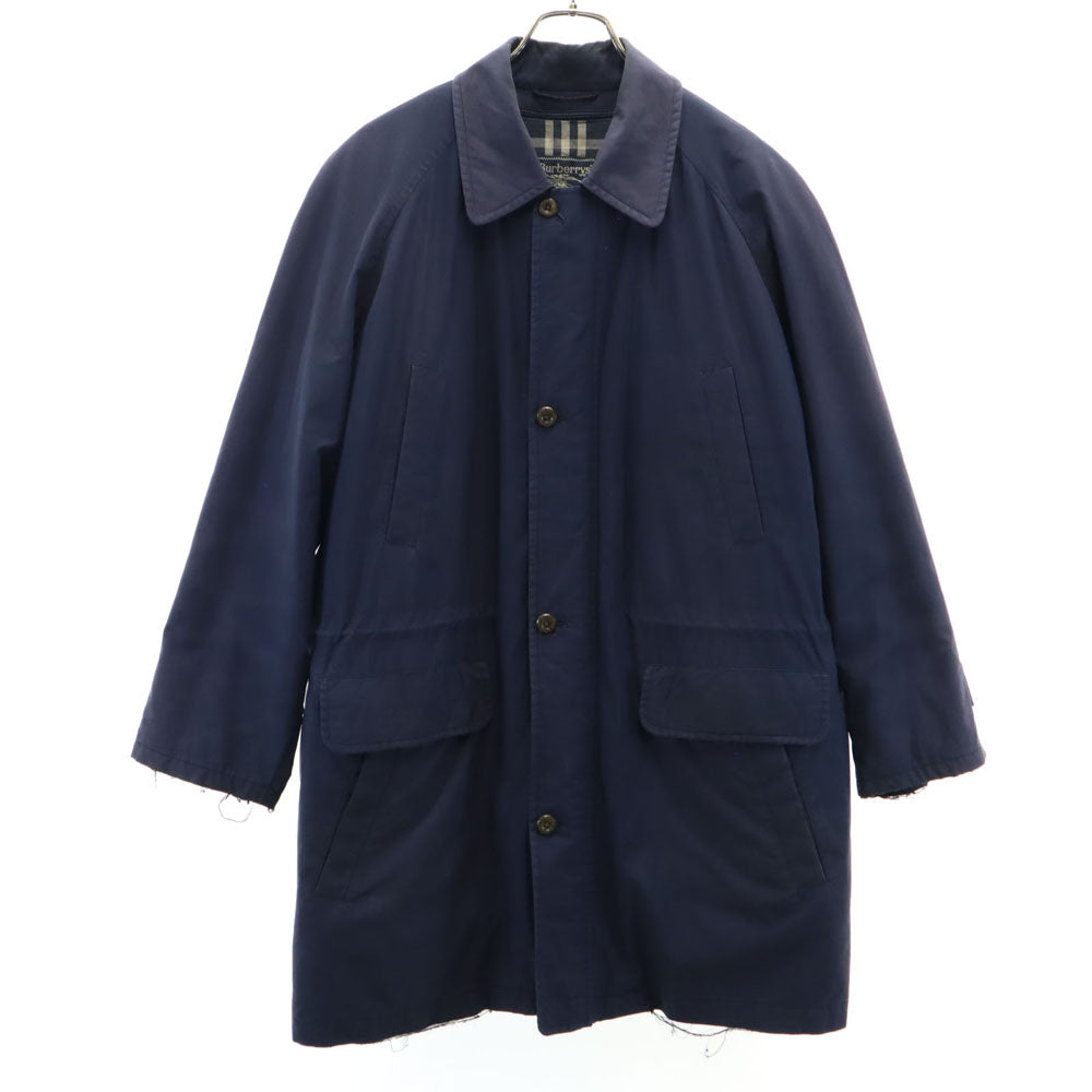 Burberrys バーバリーズ 90s オールド ステンカラーコート M ネイビー ダウンライナー付き メンズ