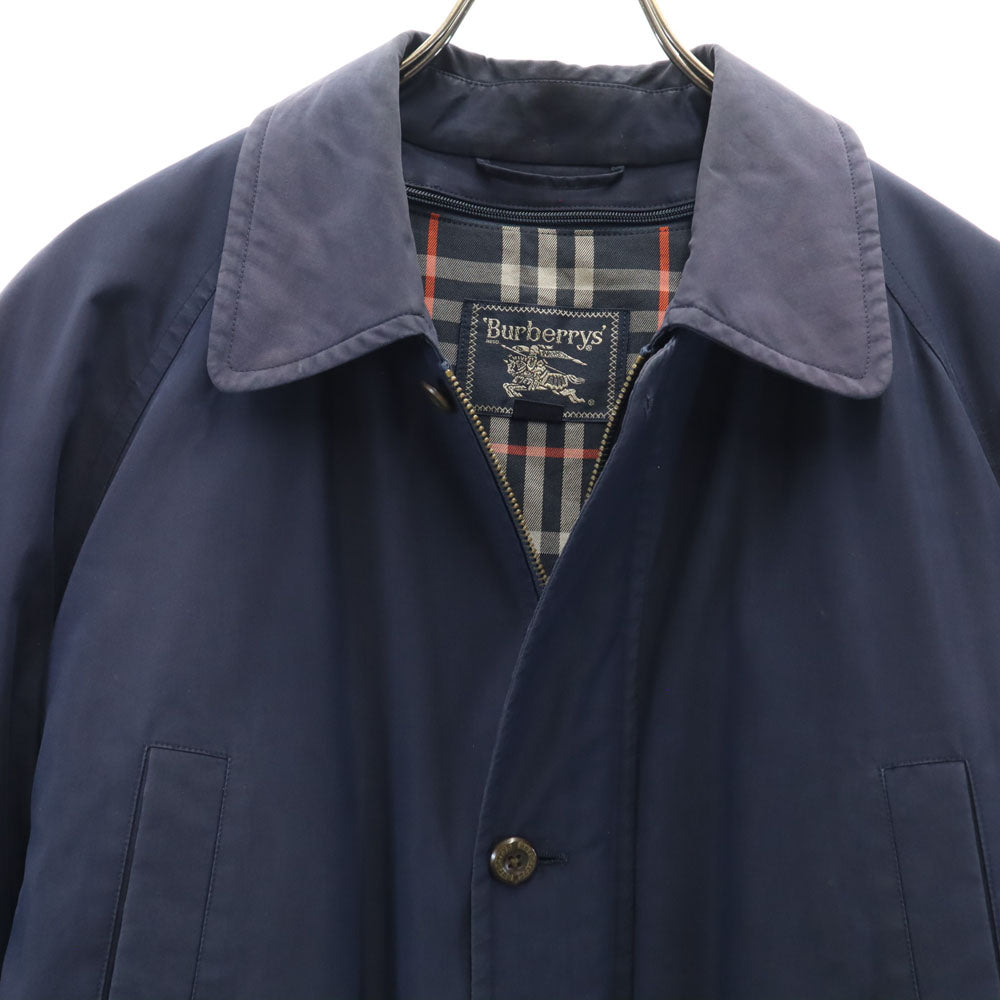 Burberrys バーバリーズ 90s オールド ステンカラーコート M ネイビー ダウンライナー付き メンズ