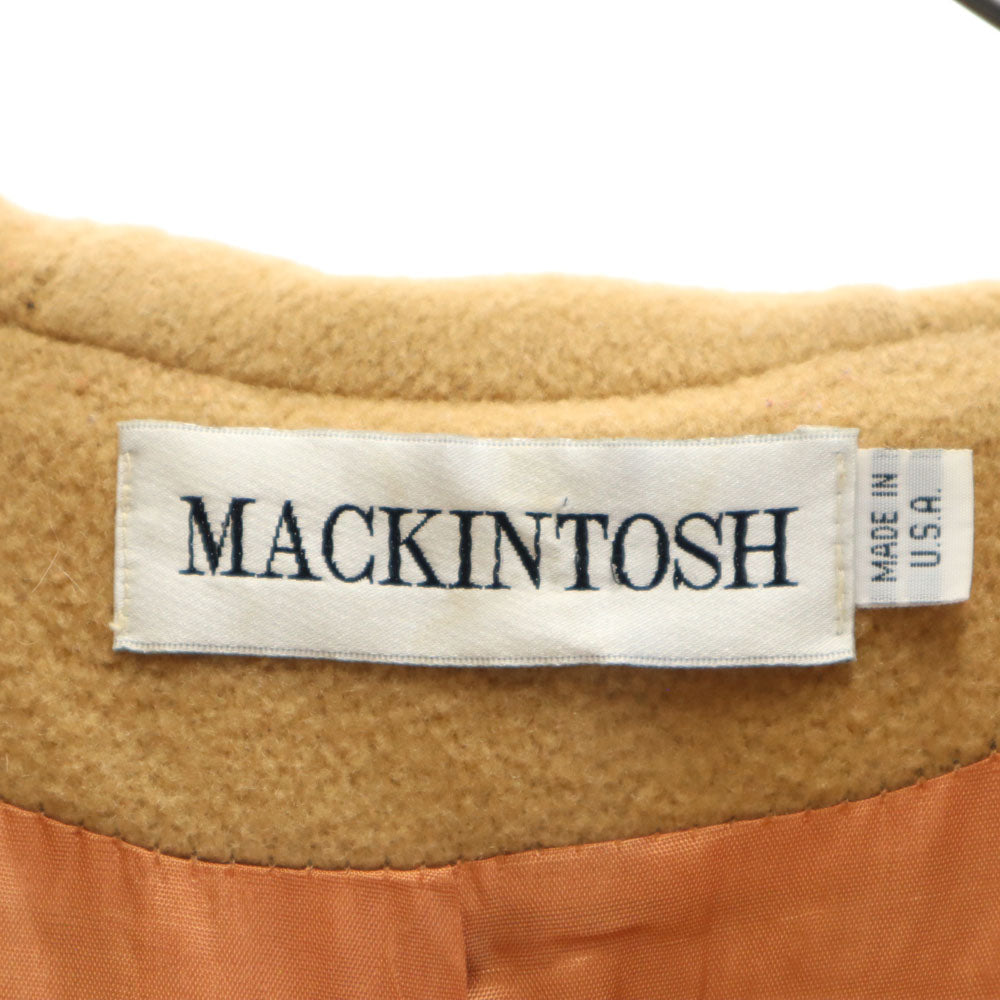 Mackintosh マッキントッシュ 90s オールド USA製 メルトン ダッフルコート ベージュ系 レディース