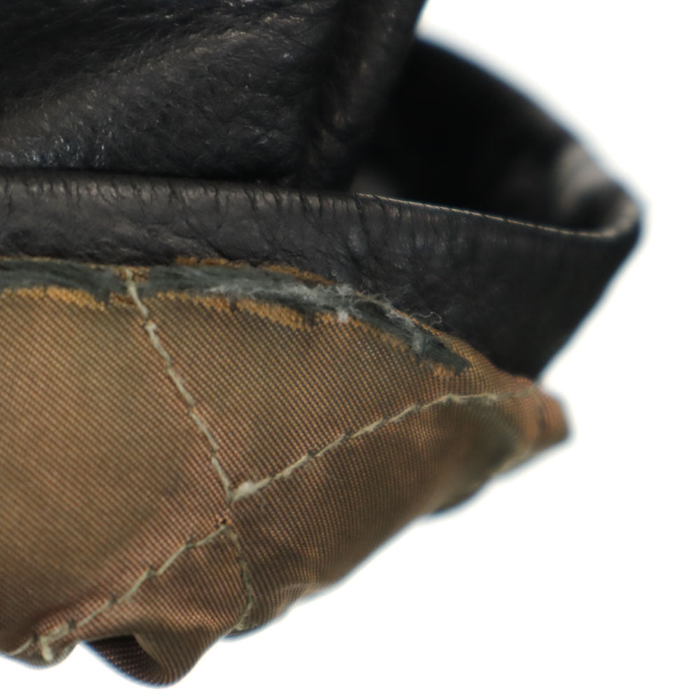 LECOLLEZIONISTRUCTURE ステンカラー レザーコート L ブラック LECOLLEZIONISTRUCTURE メンズ