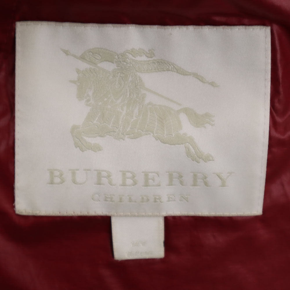 BURBERRY バーバリー ダウンコート 164CM レッド キッズ