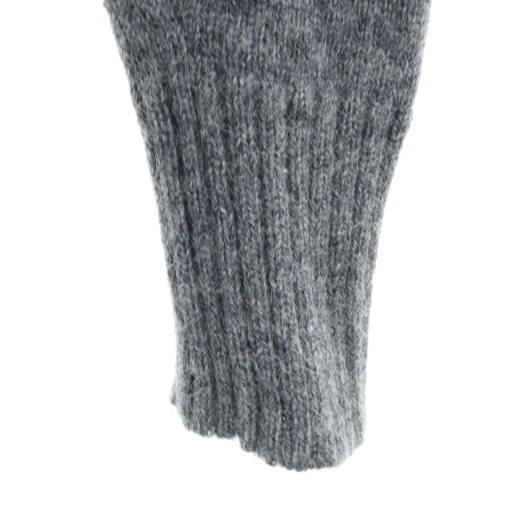 mizuiro ind ミズイロインド ウール 長袖 タートルネック ニット ワンピース グレー レディース