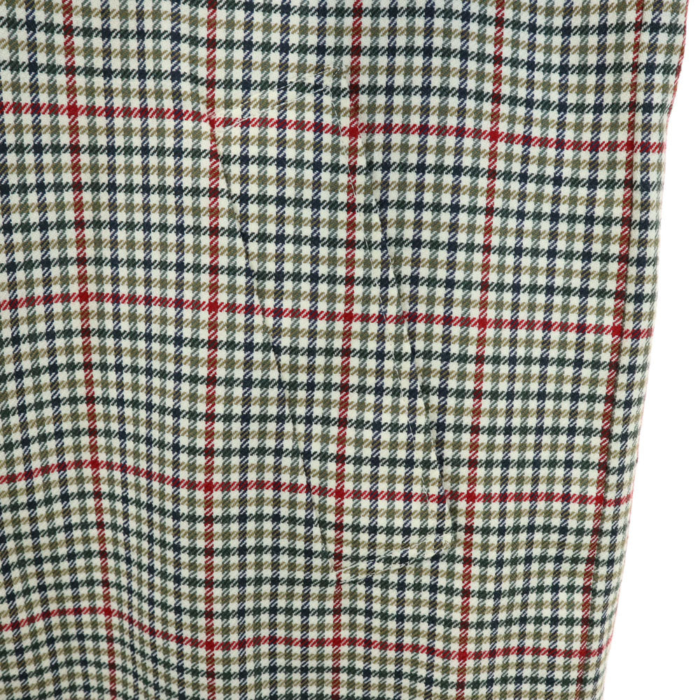 Aquascutum アクアスキュータム 70s イングランド製 ヴィンテージ チェック柄 リバーシブル ステンカラーコート 12 ベージュ 他 レディース