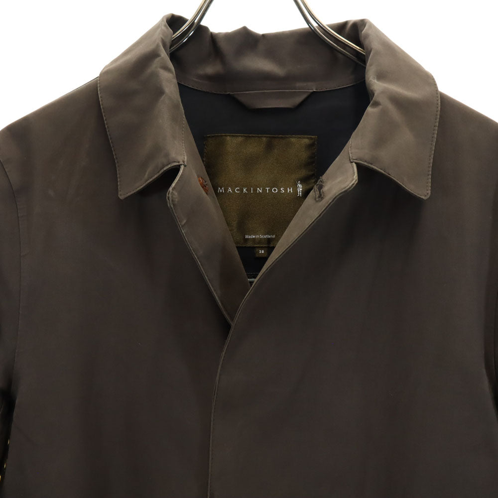 Mackintosh マッキントッシュ スコットランド製 ステンカラーコート 38 ブラウン メンズ