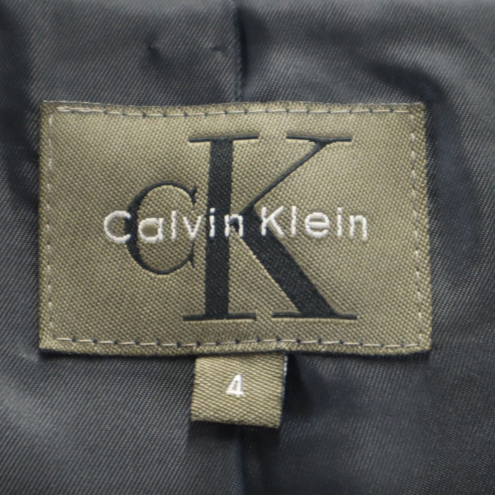 Calvin klein カルバンクライン 90s ウールブレンド オールド チェスターコート 4 ブラック ダブルボタン メンズ