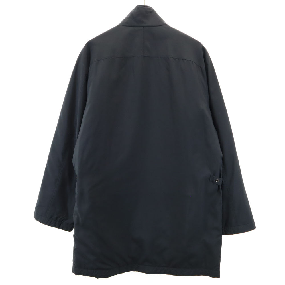 LANVIN LA COLLECTION ランバンコレクション 日本製 ステンカラーコート R50-46 ブラック 裏キルティング メンズ