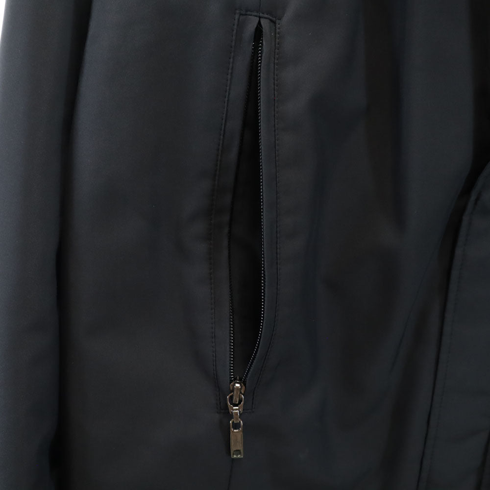 LANVIN LA COLLECTION ランバンコレクション 日本製 ステンカラーコート R50-46 ブラック 裏キルティング メンズ