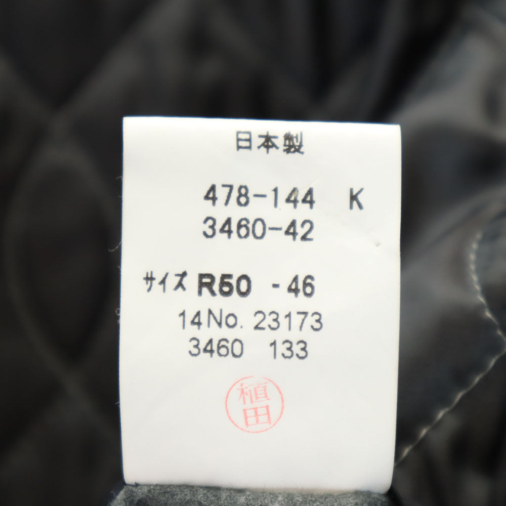 LANVIN LA COLLECTION ランバンコレクション 日本製 ステンカラーコート R50-46 ブラック 裏キルティング メンズ