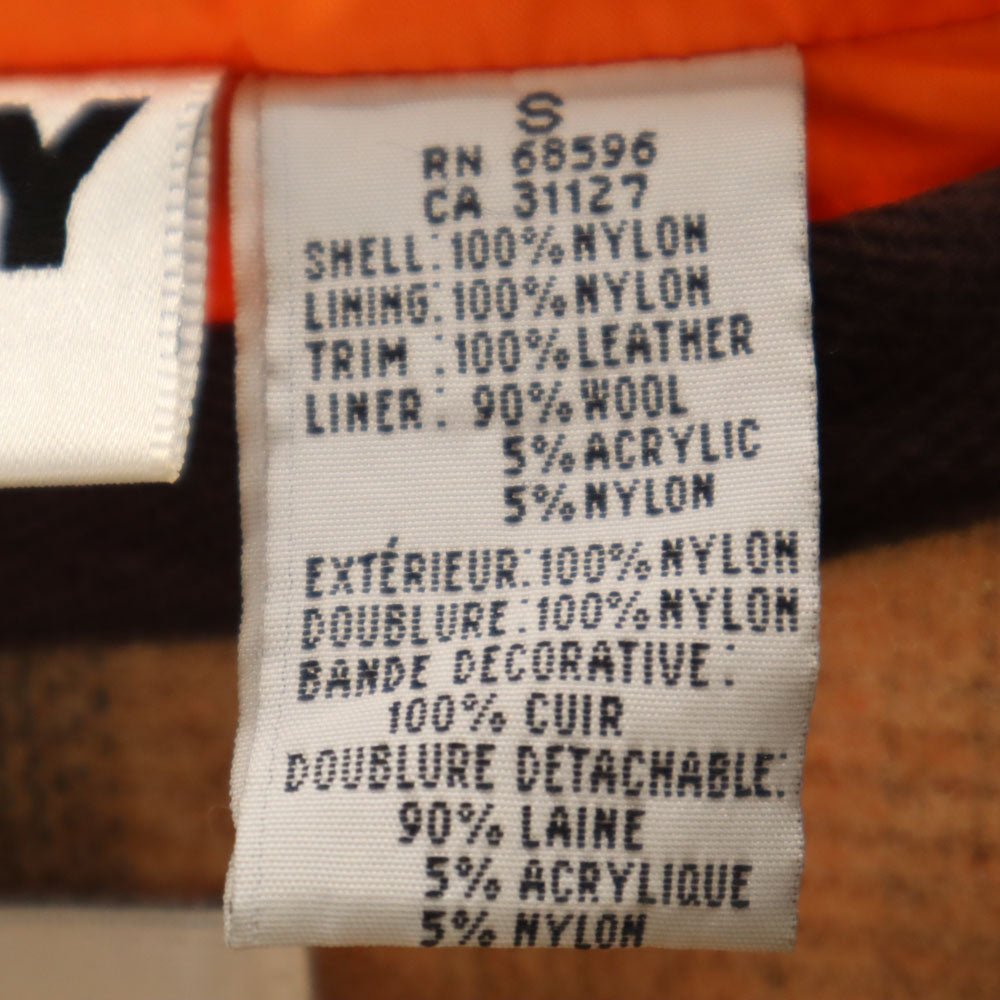 DKNY JEANS ダナキャランニューヨークジーンズ 90s オールド ステンカラーコート S オレンジ ライナー付き レディース