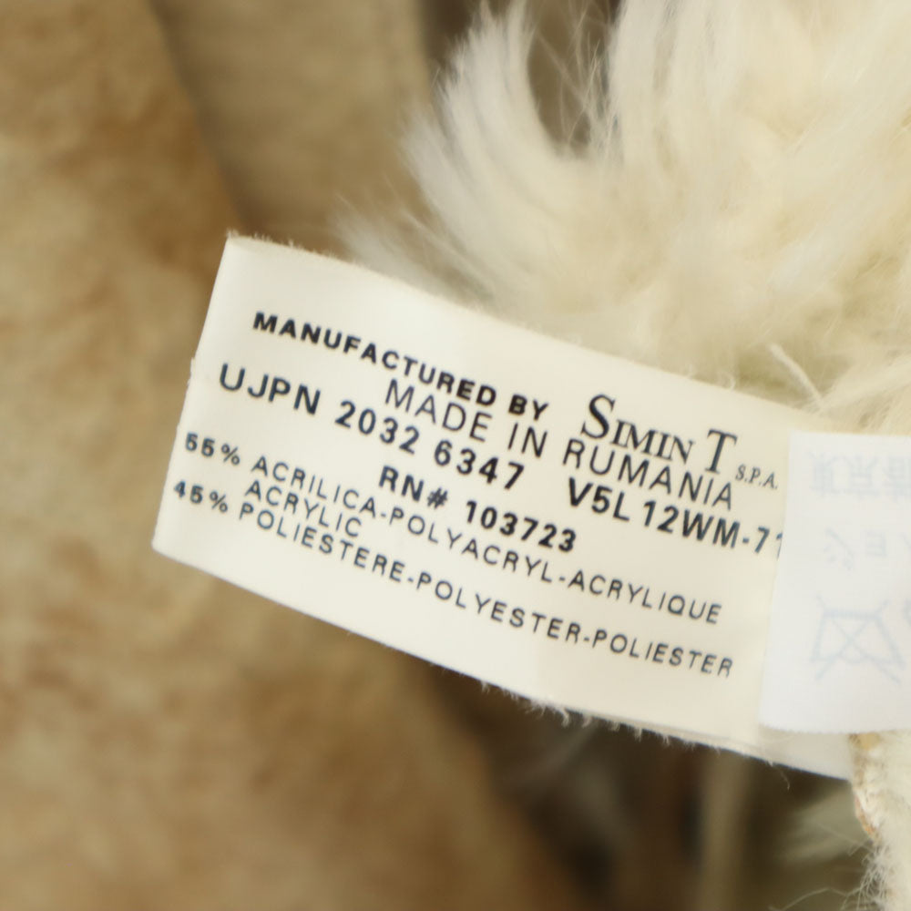 ARMANI JEANS アルマーニジーンズ フェイクレザー ロングコート 6 ベージュ レディース